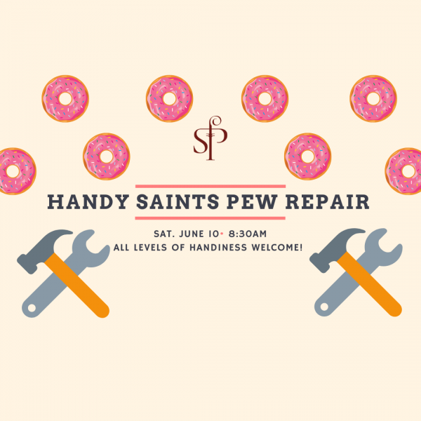 Handy Saints Pew Repair