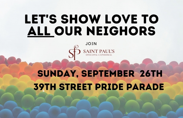 39th Pride Parade September 26th Join us!